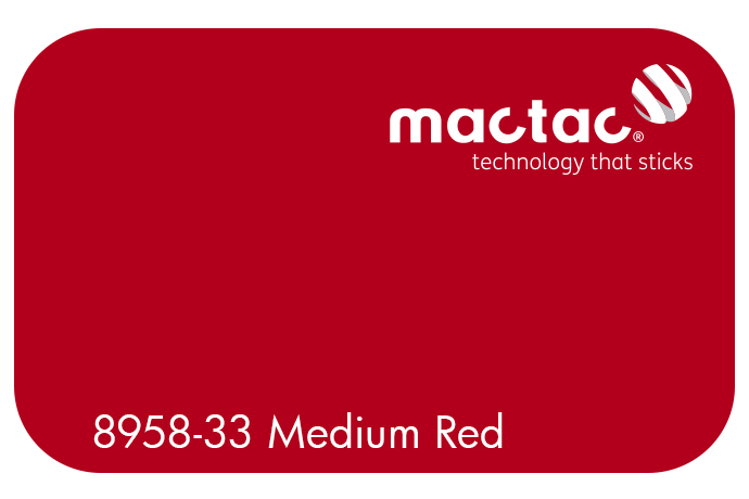 MACTAC MATT MEDIUM RED 1230 X 1