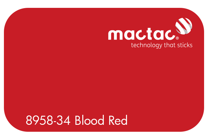 MACTAC MATT BLOOD RED 1230 X 1