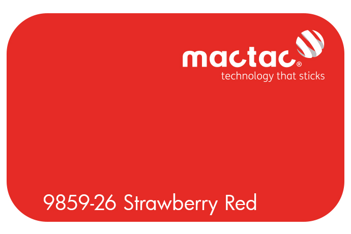 MACTAC STRAWBERRY RED 610 X 1