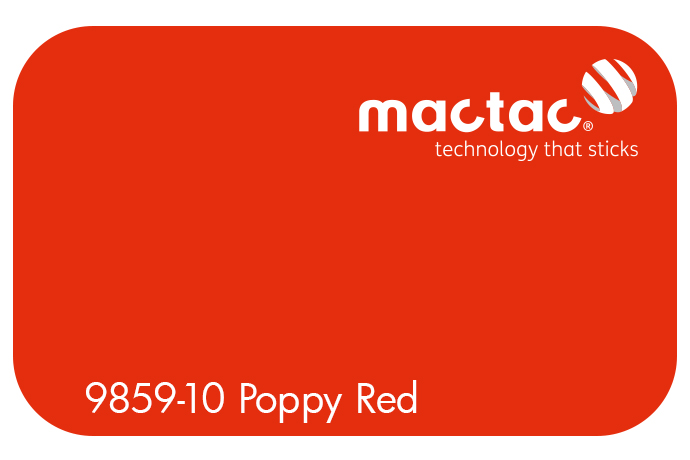 MACTAC POPPY RED 1230 X 1