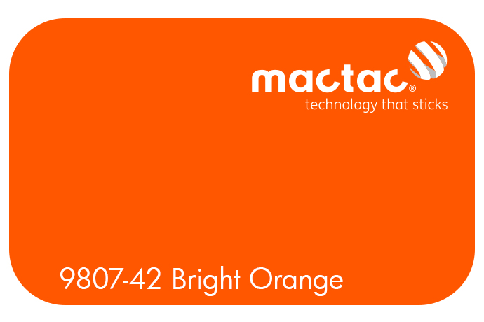 MACTAC BRIGHT ORANGE 1230 X 1