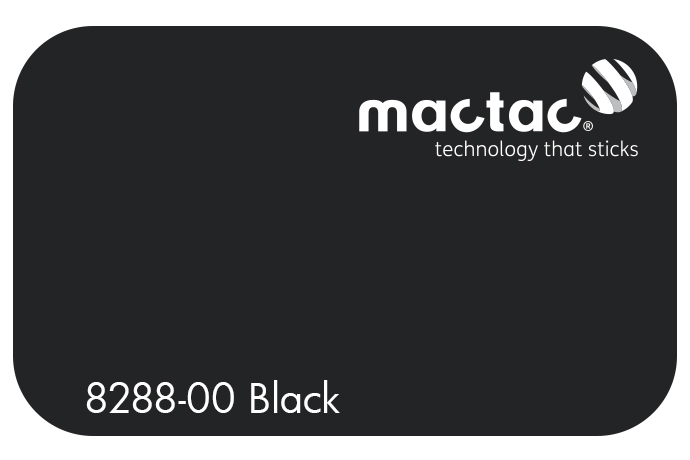 MACTAC MATT BLACK 610 X 1