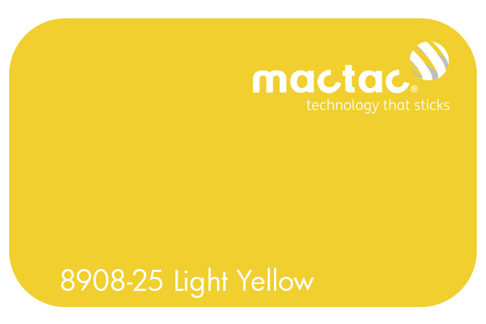 MACTAC MATT LIGHT YELLOW 1230 X 1
