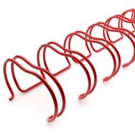 WIRE 2:1 P/CUT 15.9MM (5/8) RED 50S