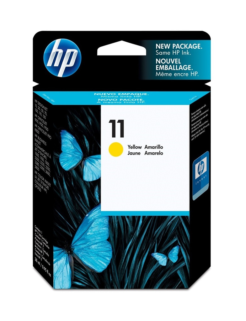 HP NO 11 YELLOW INK CARTRIDGE