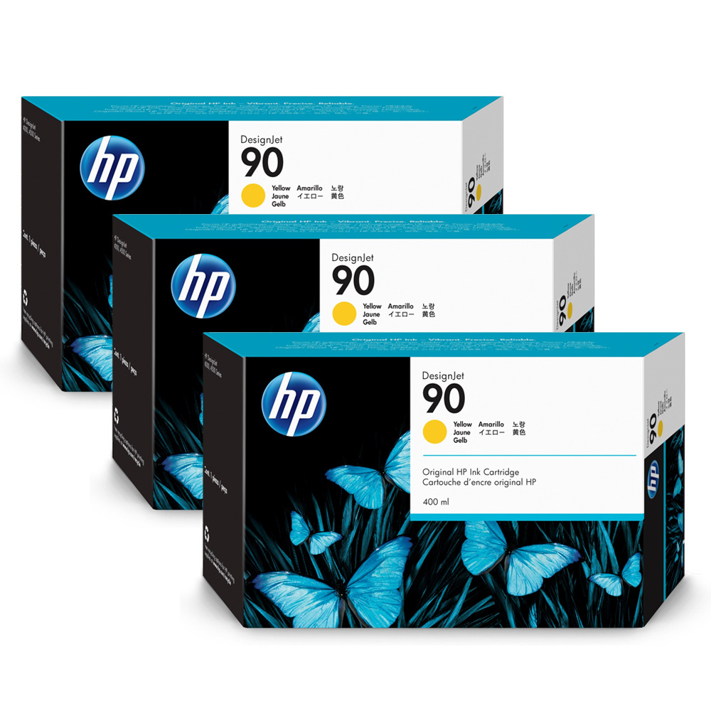 HP 4000 3 INK PACK YELLOW NO.90