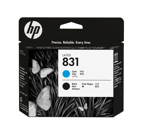 HP 831 PRINTHEAD CYAN/BLACK