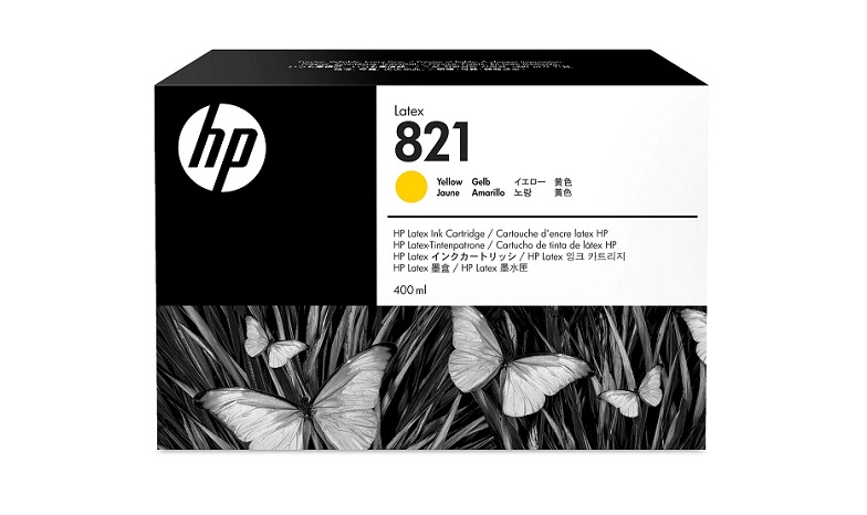 HP 821 400ML YELLOW LATEX INK CART
