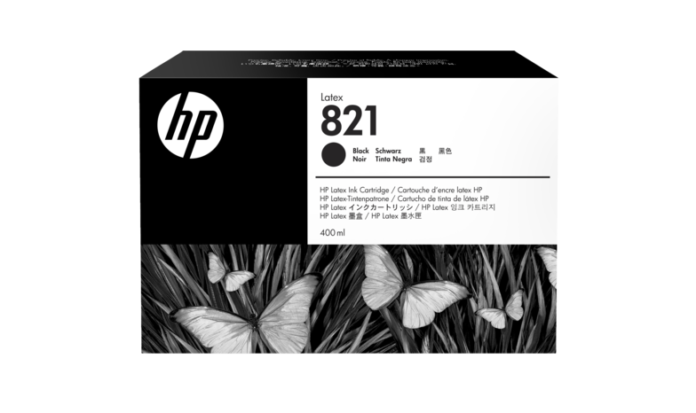 HP 821 400ML BLACK LATEX INK CART