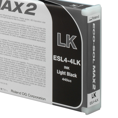 ROLAND 440ML MAX2 INK LIGHT BLACK