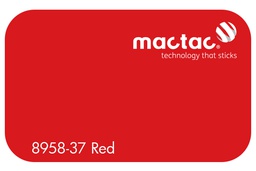 [MAC8958-37M-610] MACTAC MATT RED 610 X 1