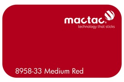 [MAC8958-33M-1230] MACTAC MATT MEDIUM RED 1230 X 1