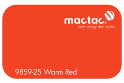 [MAC9859-25M-610] MACTAC WARM RED 610 X 1