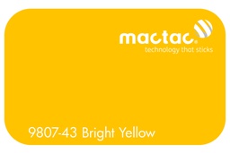 [MAC9807-43M-610] MACTAC BRIGHT YELLOW 610 X 1