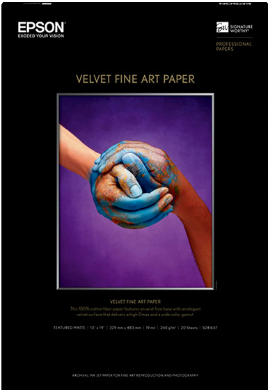 EPSON VELVET FINE ART A3+ X 20