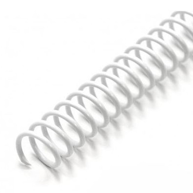 PLAS SPIRAL COIL 20.0MM WHITE 50S