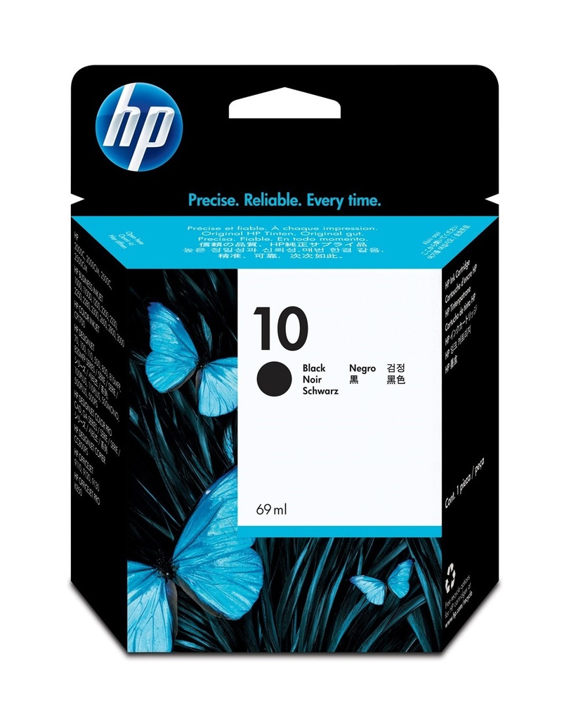 HP BLACK NO 10 INK CARTRIDGE 69ML