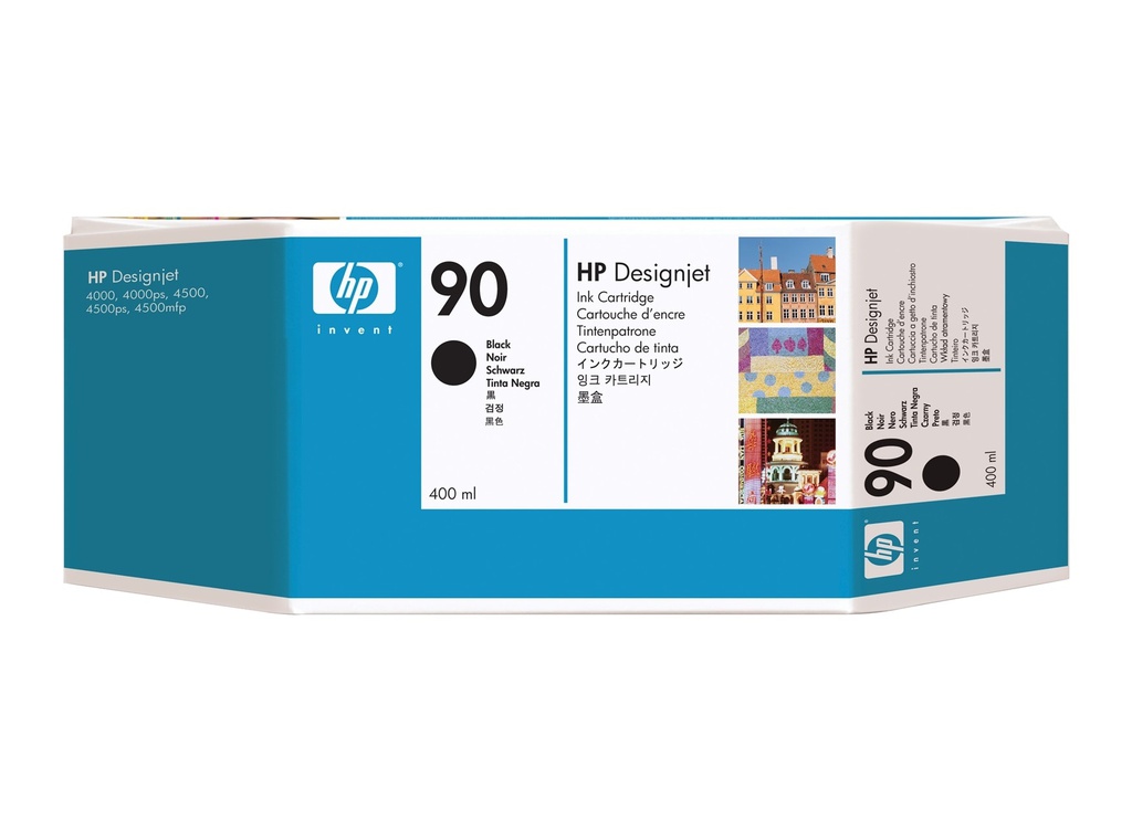 HP 4000 BLACK 400ML INK NO.90