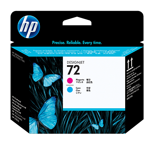 HP NO 72 MAGENTA/CYAN PRINTHEAD