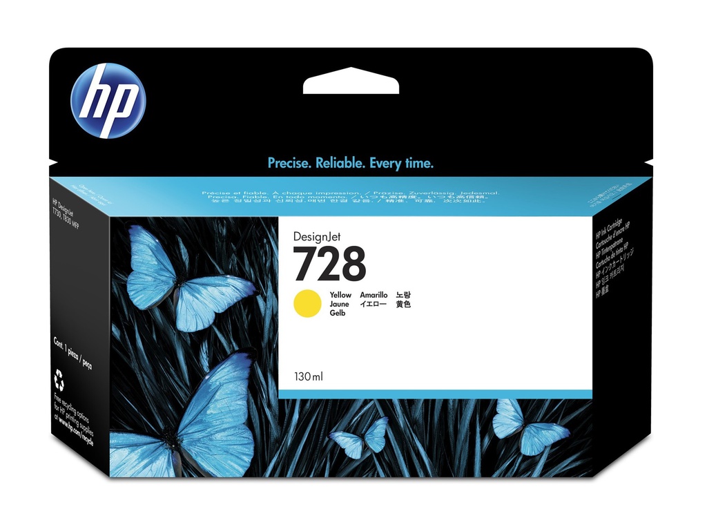 HP 728 130ML YELLOW INK