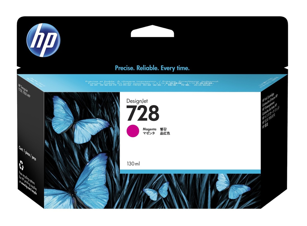 HP 728 130ML MAGENTA INK