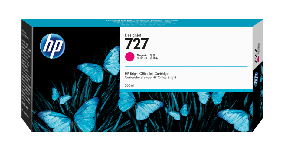 HP 727 300ML INK MAGENTA