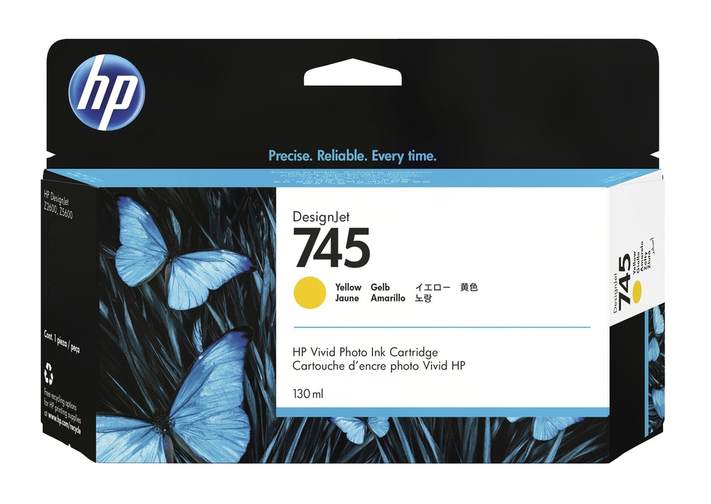 HP 745 130ML INK YELLOW