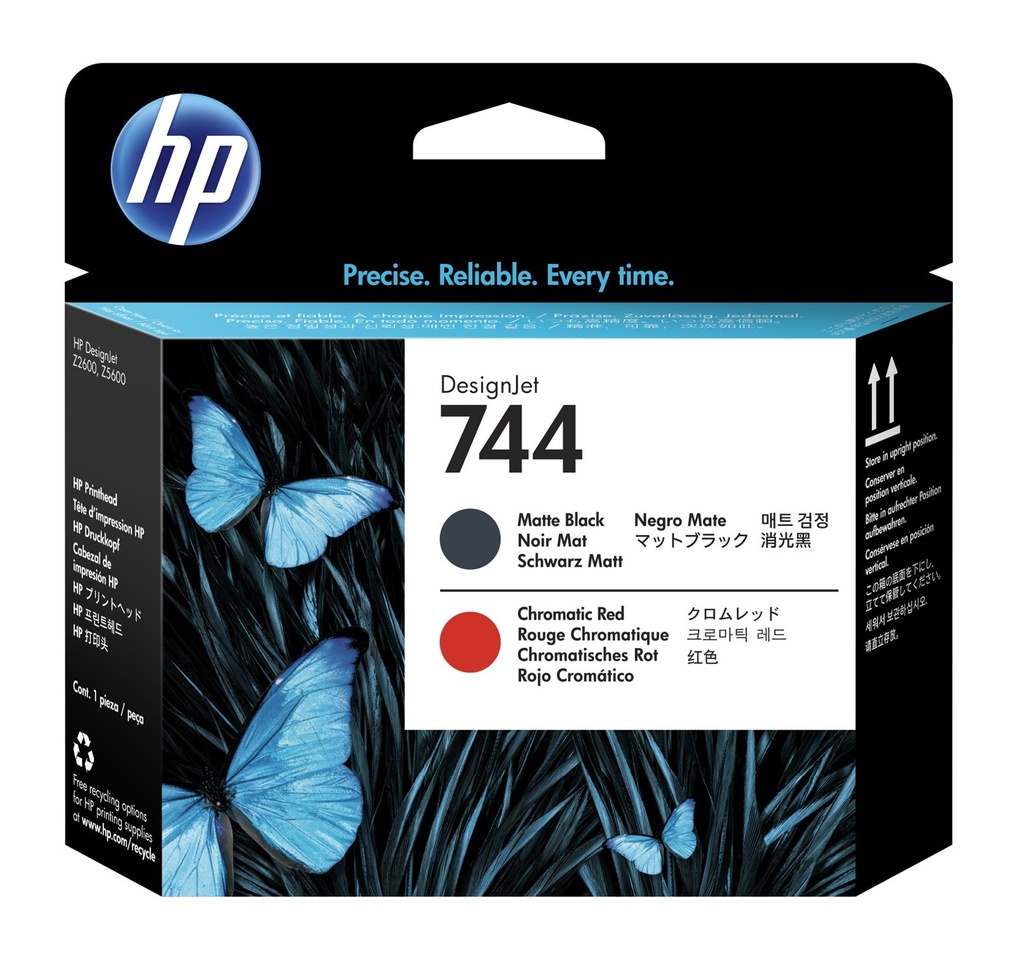 HP 744 MATT BLK/RED PRINTHEAD