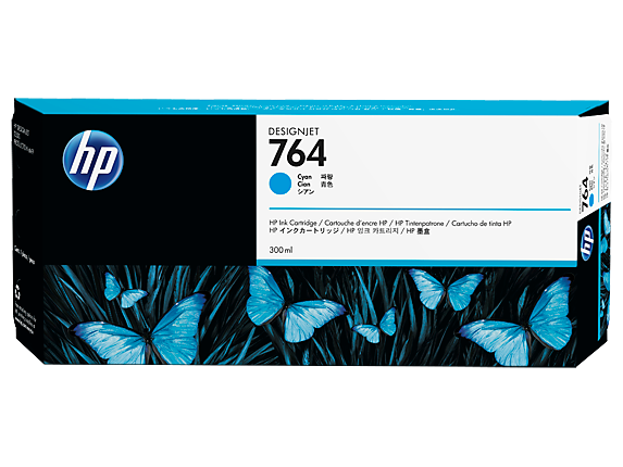 HP 764 300ML INK CYAN