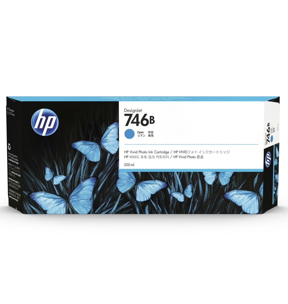 HP 746B 300ML CYAN INK