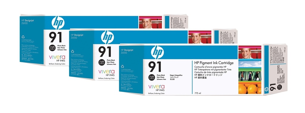 HP Z6100 3 PACK PHOTO BLACK INK