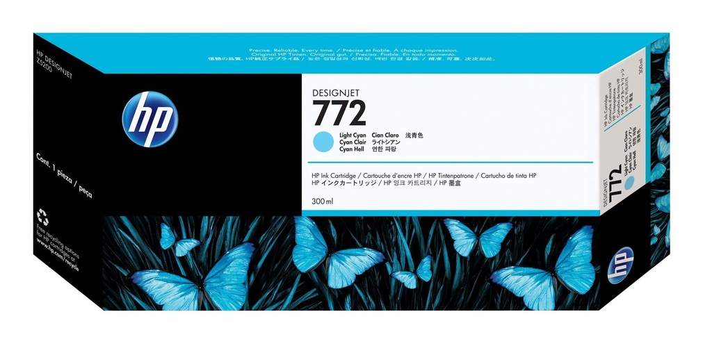 HP 772 300ML LT CYAN Z5200 INK