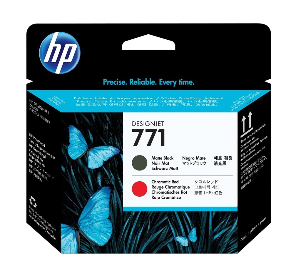 HP 771 MT BK/ CH RED PRINTHEAD