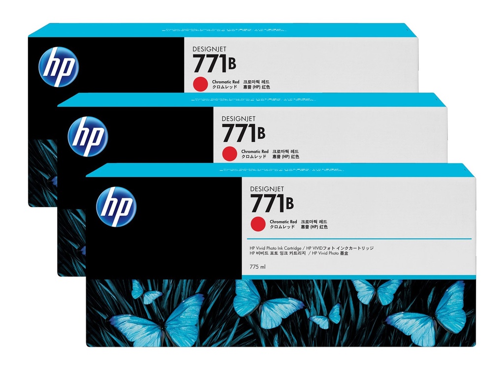 HP 771B CHRMATIC RED INK CARTRI 3PK