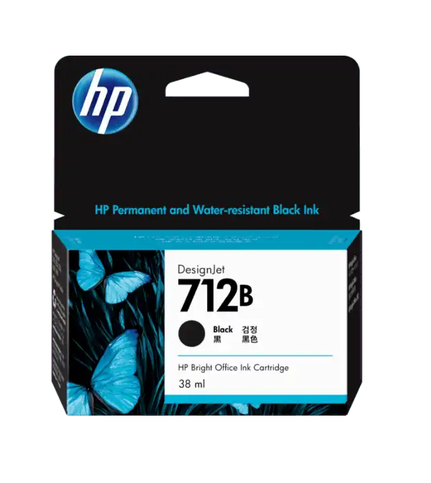 HP 712B 38ML INK BLACK