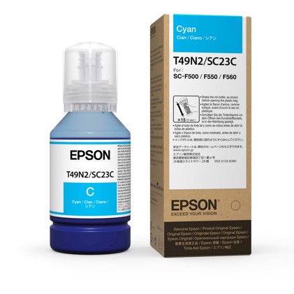 EPSON 140ML DYE SUB INK CYAN