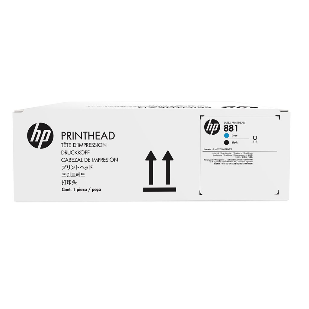 HP 881 LATEX PRINTHEAD - CYAN/BLACK