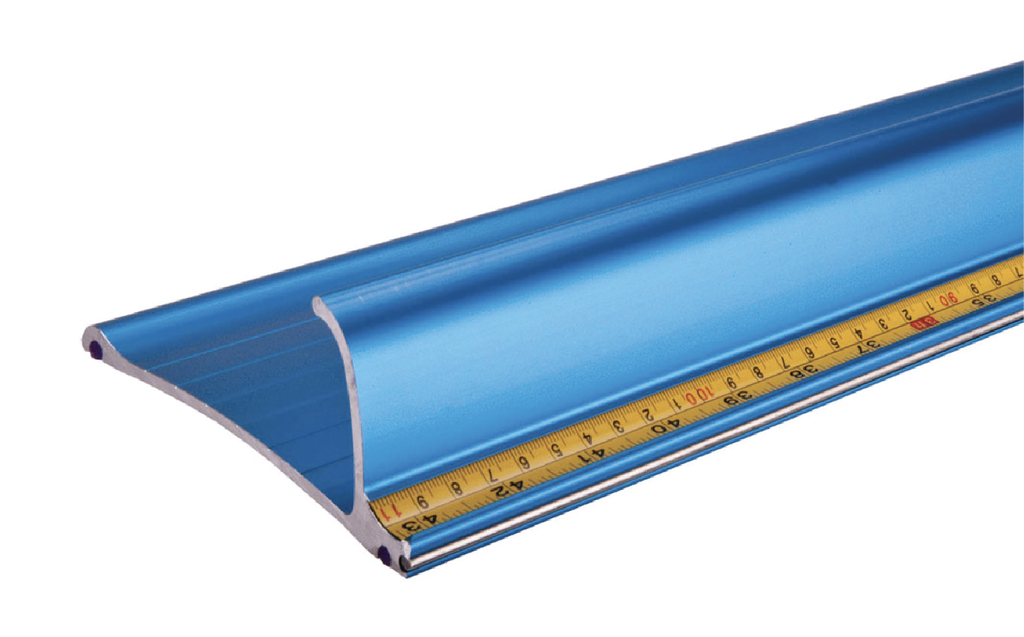 SAFETY RULER BLUE 1100MM