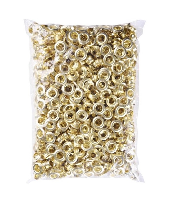 EASY EYELET 9.5MM BRASS 500PCS/BAG