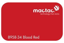 [MAC8958-34M-1230] MACTAC MATT BLOOD RED 1230 X 1