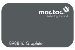 [MAC8988-16M-1230] MACTAC MATT GRAPHITE 1230 X 1