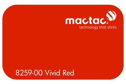 [MAC8259-00M-1230] MACTAC VIVID RED 1230 X 1