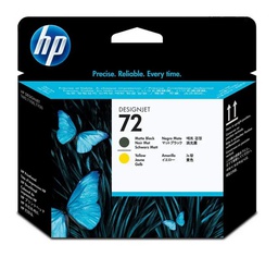 [C9384A] HP 72 PRINTHEAD MATTE BLACK &amp;YELLOW